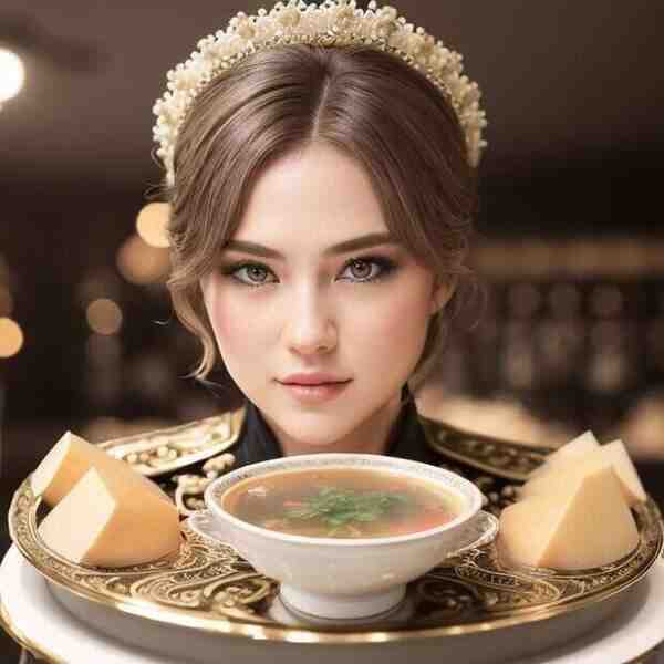 Английский куриный суп с сыром